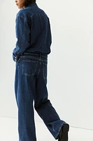 Wide-leg Denim Pants