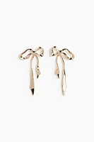 Bow-shaped earrings