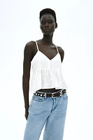 Peplum Camisole Top