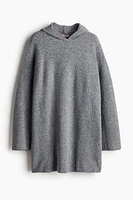 Hooded Fine-Knit Dress