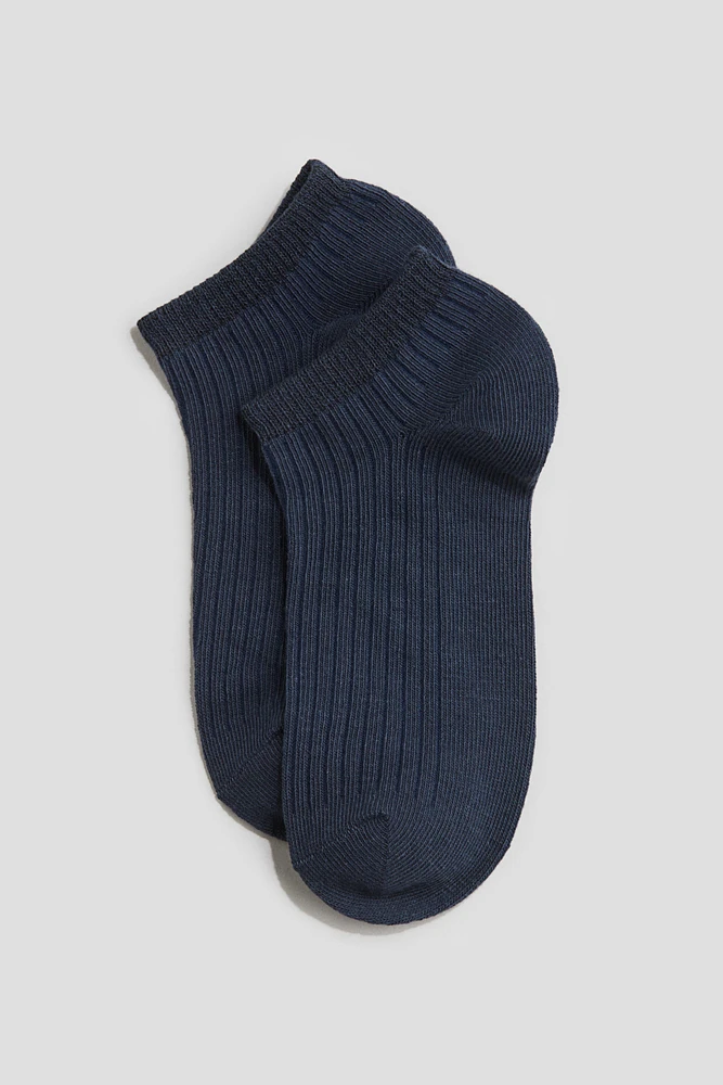 5-Pack Rib-Knit Ankle Socks