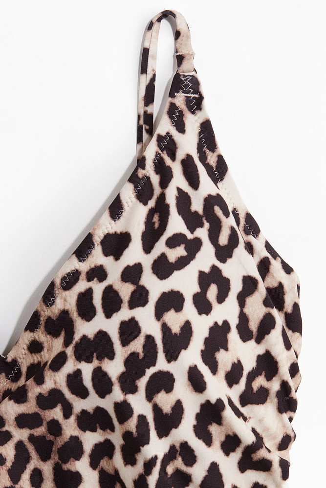 Padded-Cup Drawstring-Detail Swimsuit