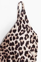 Padded-Cup Drawstring-Detail Swimsuit
