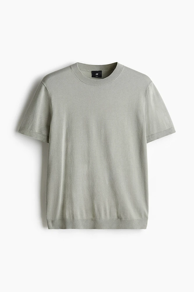 Slim-Fit Fine-Knit T-Shirt