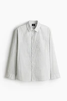 Chemise grande taille en crépon