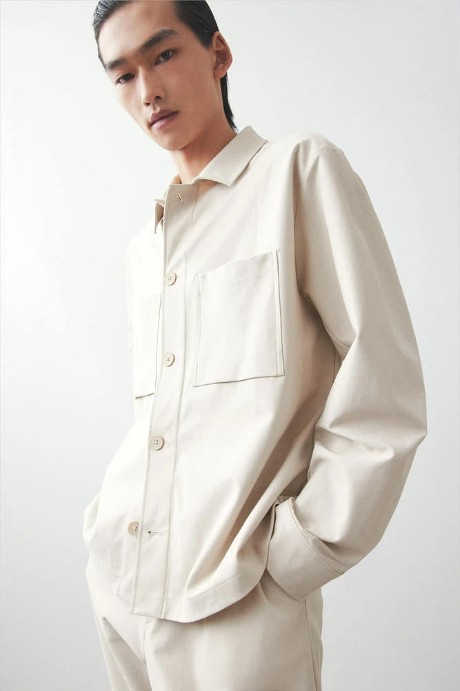 Regular-Fit Twill Overshirt