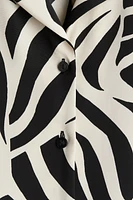 Chemise en sergé avec col cubain