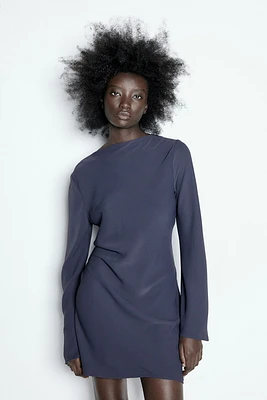 Cowl-Back Dress