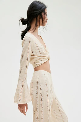 Twist-Detail Crop Top