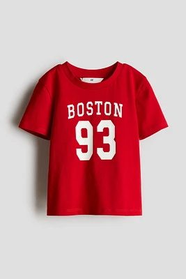 T-Shirt with Printed Motif