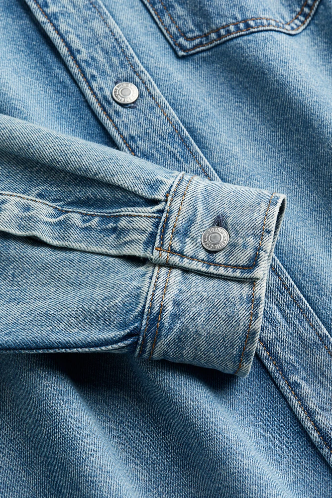 Regular Fit Denim Overshirt