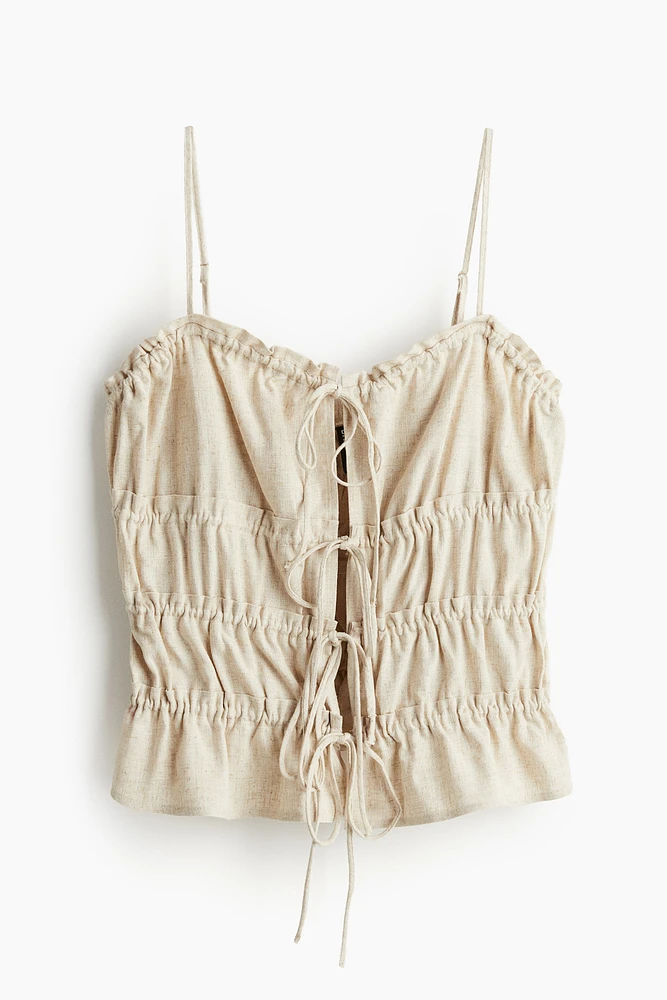 Drawstring-detail Camisole Top