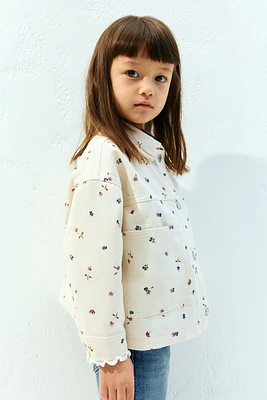 Oversized Cotton Twill Jacket
