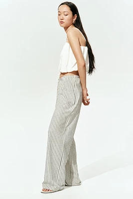 Straight-Leg Drawstring Pants