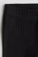 Ribbed Cotton Leggings
