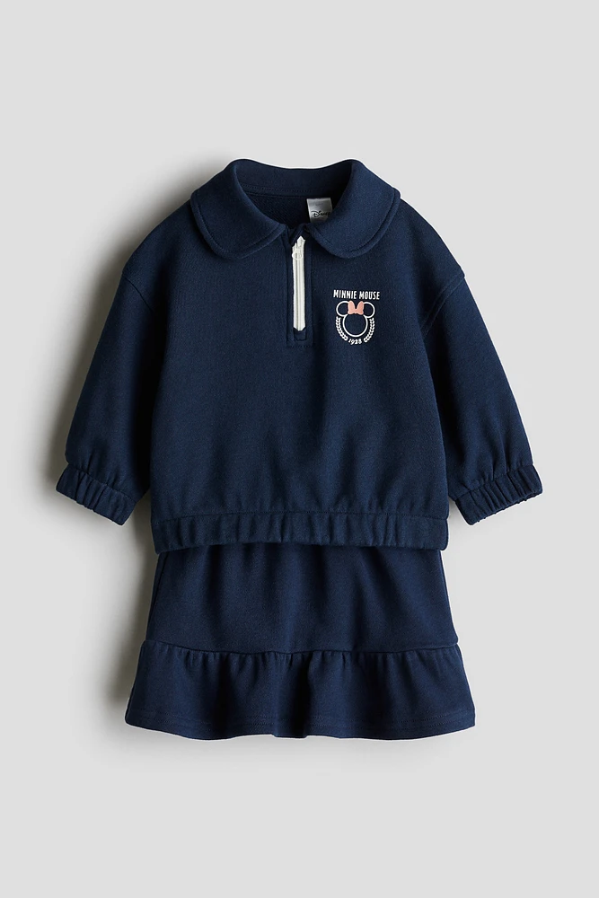 Ensemble 2 pièces en coton avec motif