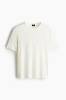 Slim-Fit Ribbed T-Shirt