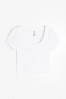 Ribbed Crop T-shirt