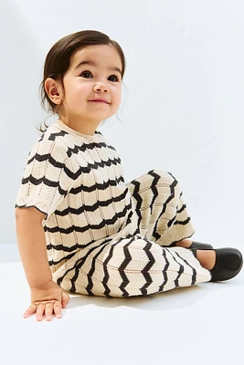 2-Piece Pointelle-Knit Cotton Set