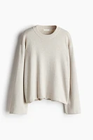Oversized Curved-Hem Sweater