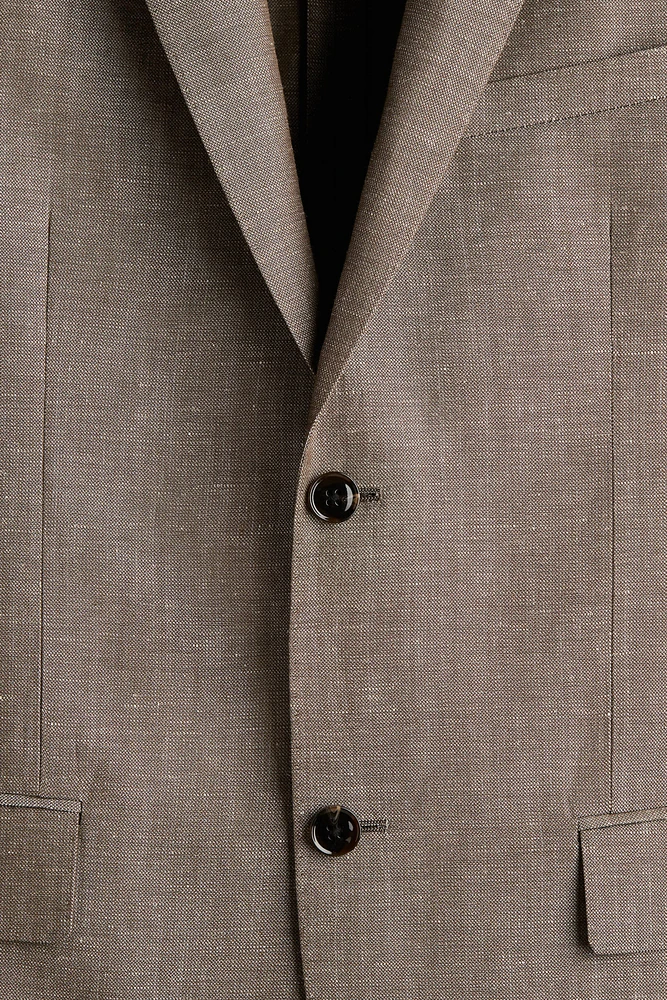 Veste près du corps en laine mélangée