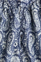 Band-Collar Blouse