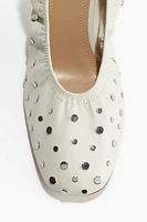 Studded Ballet-Style Pumps