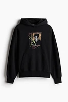 Oversized Fit Printed Hoodie