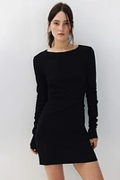 Ribbed Mini Dress