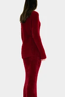 Fluffy-Knit Sweater