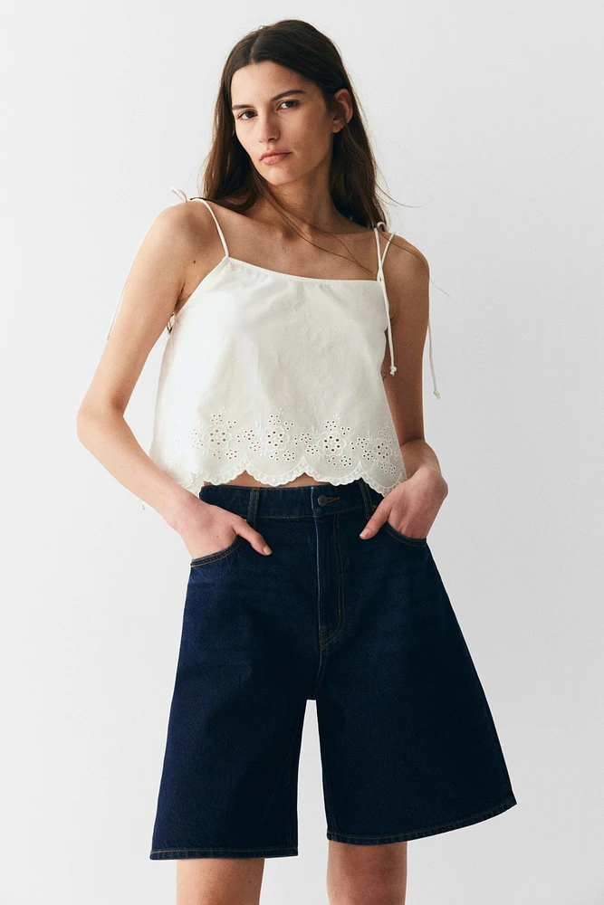 Denim Bermuda Shorts
