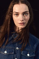 Short-Sleeved Denim Dress