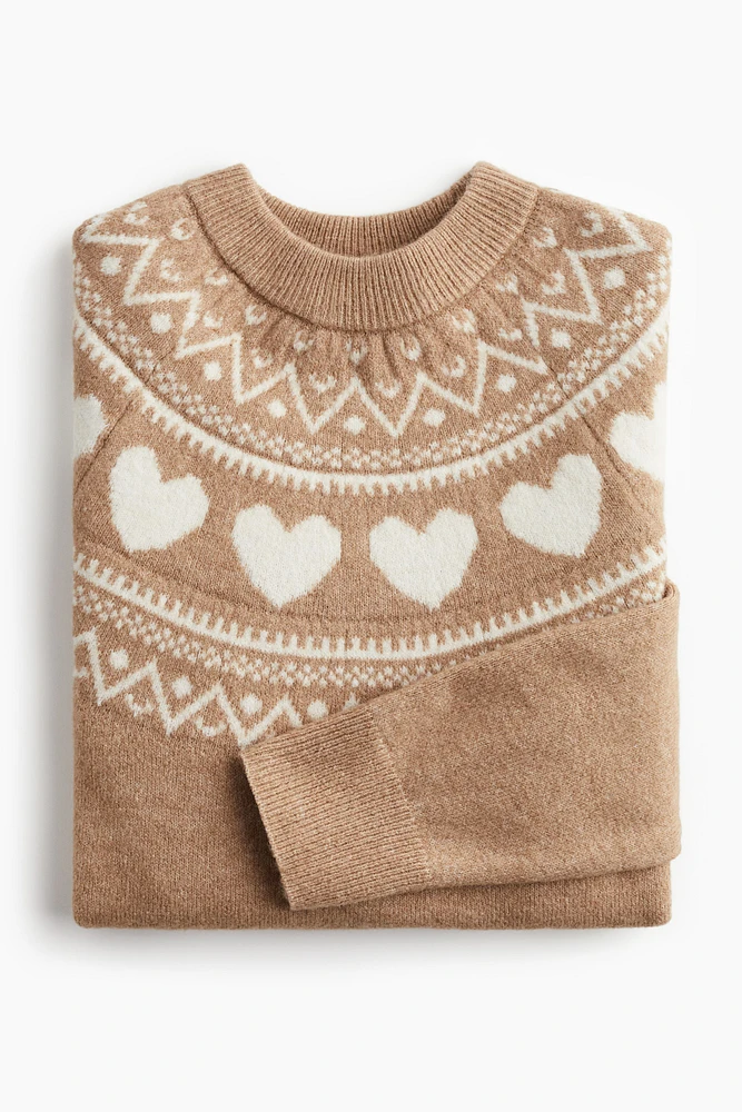 Jacquard-Knit Sweater