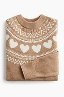 Jacquard-Knit Sweater