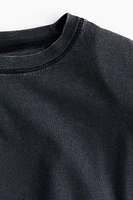 T-shirt Dress with Shoulder Pads