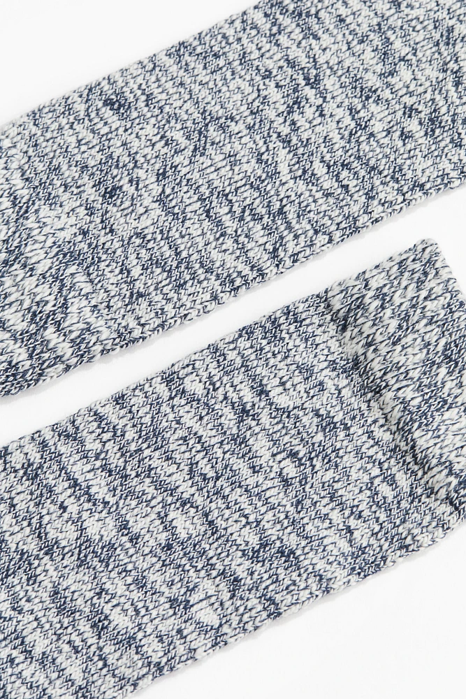 Rib-Knit Socks