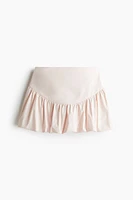 Bubble-Hem Mini Skirt