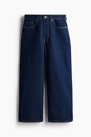 Wide High Cropped Jeans
