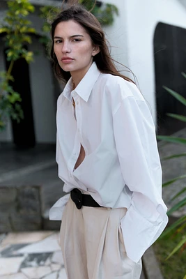 Pantalon large avec ceinture