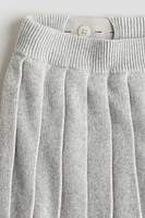 Fine-knit Cotton Skirt