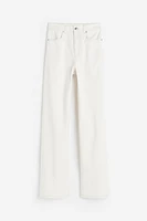 Wide-leg Twill Pants