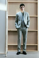 Slim-Fit Linen Suit Pants