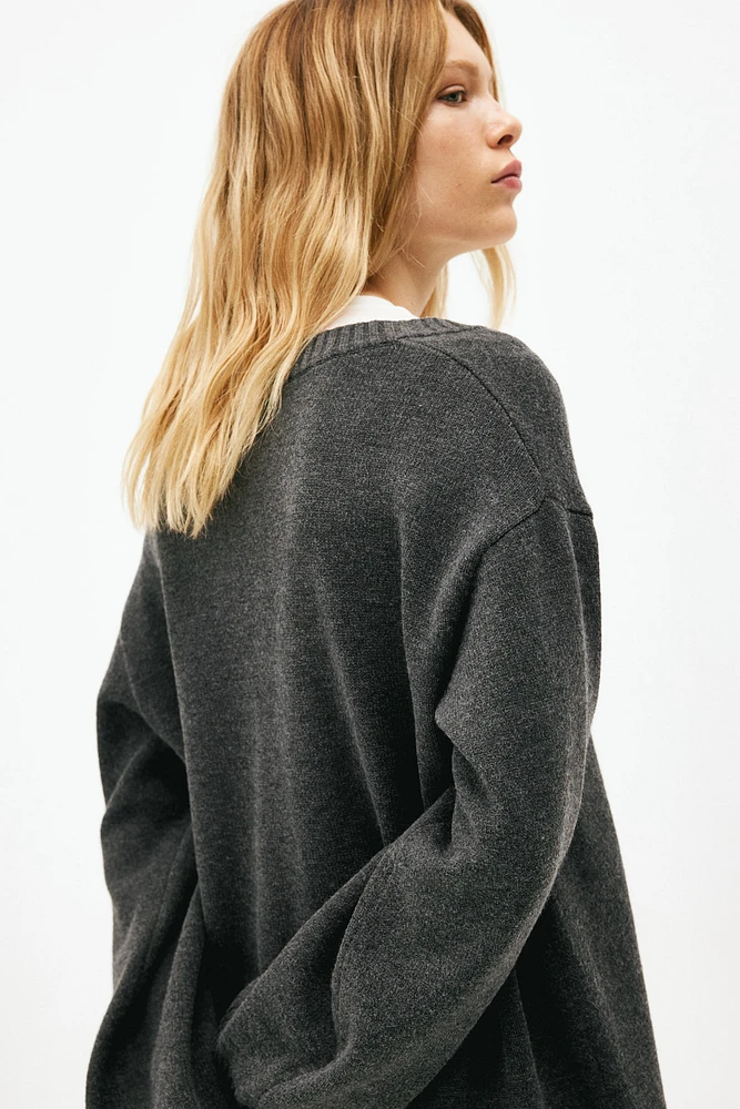 Knit V-Neck Dress