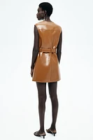 Coated Cargo Dress