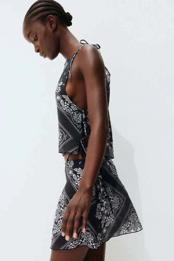 Tie-Detail Beach Skirt