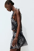 Tie-Detail Beach Skirt