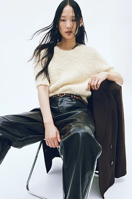 Fuzzy Knit Top