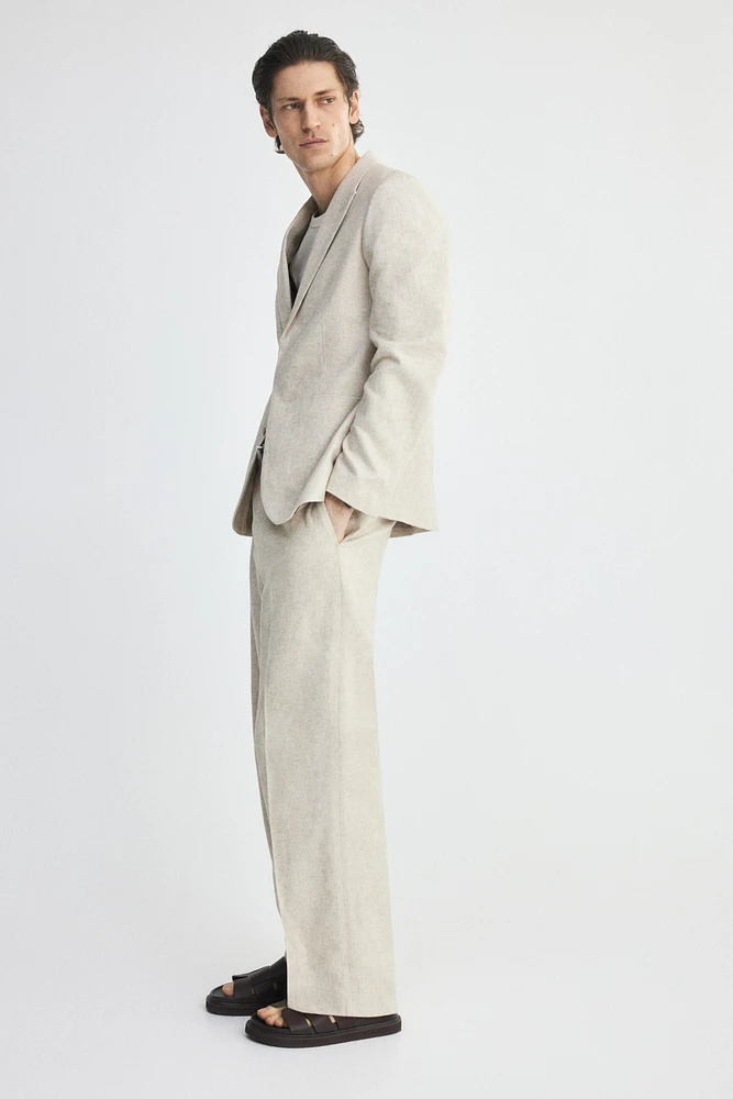 Relaxed-Fit Linen-Blend Jacket