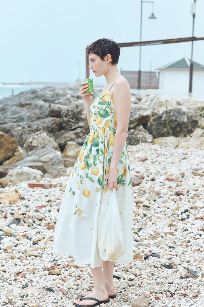 Cotton Strappy Dress