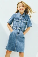 Cotton Denim Dress